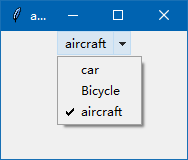 The optionmenu component under the tkinter.ttk module is the solution to the permanent disappearance